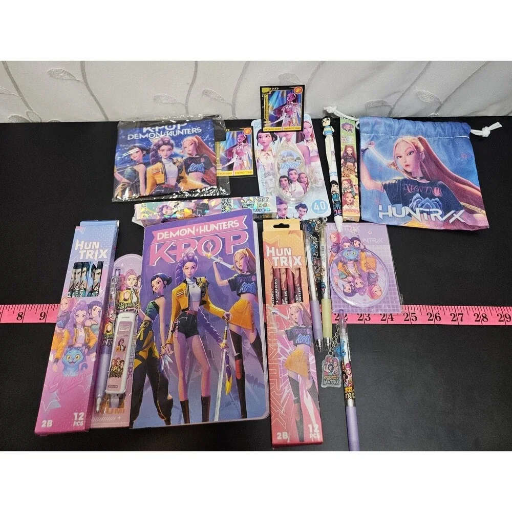 k-pop Demon Hunters Kids Pen & Art Supplies Bundle School Drawing Trendy Cartoon